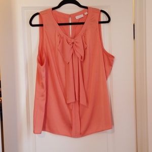Coral dress top